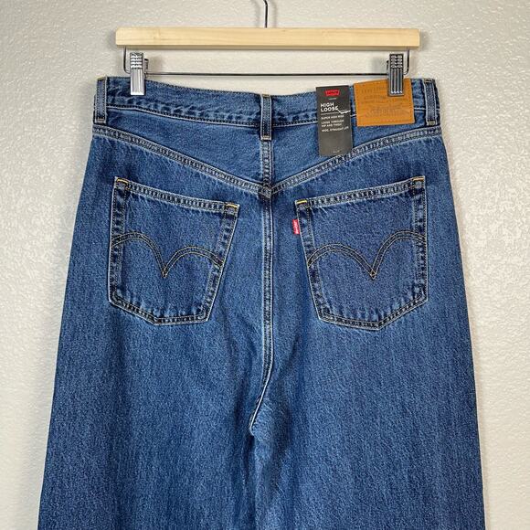 Levi's Premium NWT Womens High Loose Jeans in Lazy Sunday Wash Size 31 - Picture 8 of 14